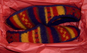 The slippers could make a wonderful personalised present